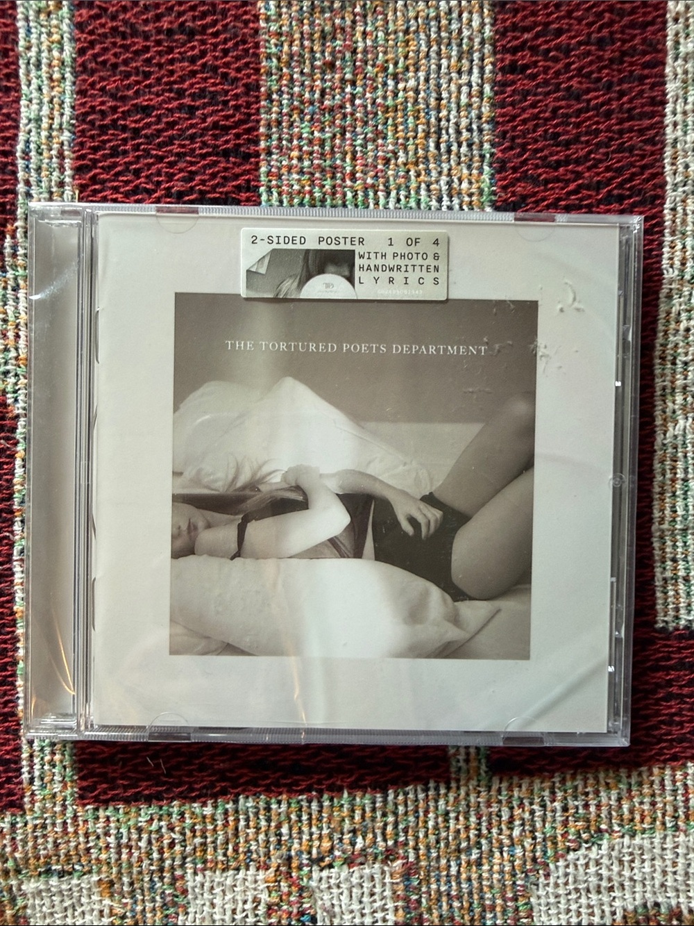 Taylor Swift The Tortured Poets Department CD Album TTPD Sealed Poster